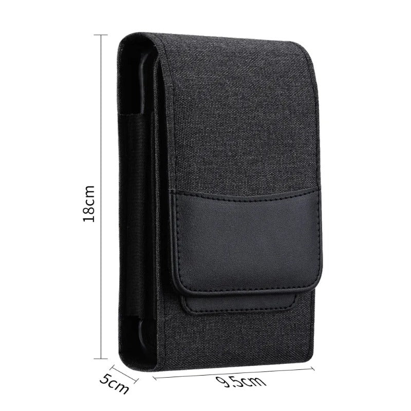 Étui pochette téléphone noir