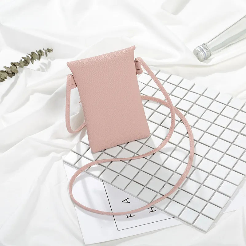 Étui téléphone pochette avec cordon bandoulière