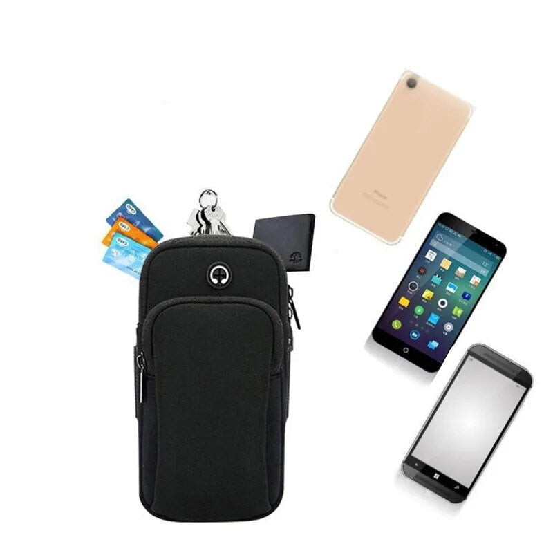 Pochette bras pour téléphone noir