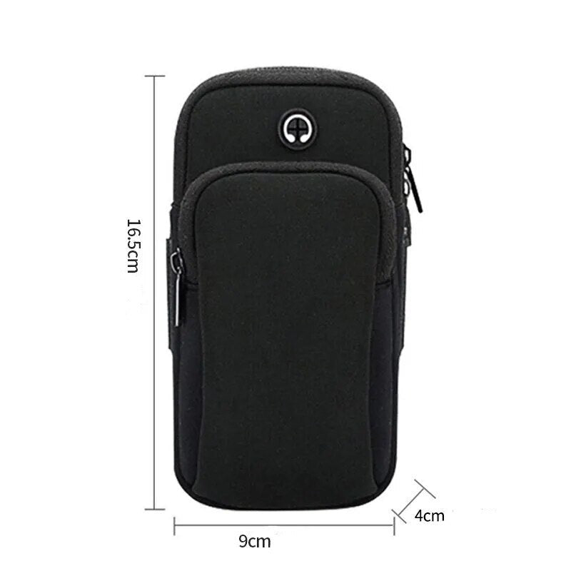 Pochette bras pour téléphone noir