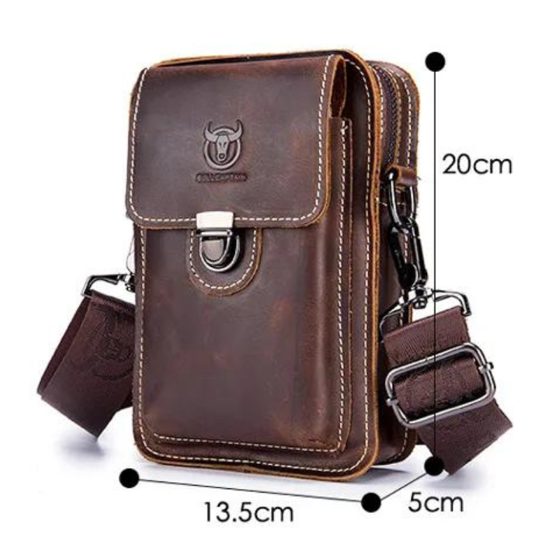 Pochette cuir téléphone bandoulière