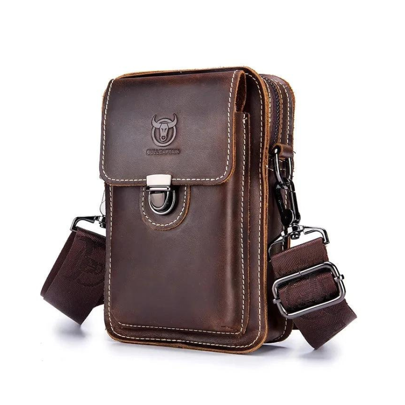 Pochette cuir téléphone bandoulière