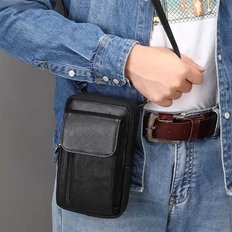 Pochette téléphone ceinture homme