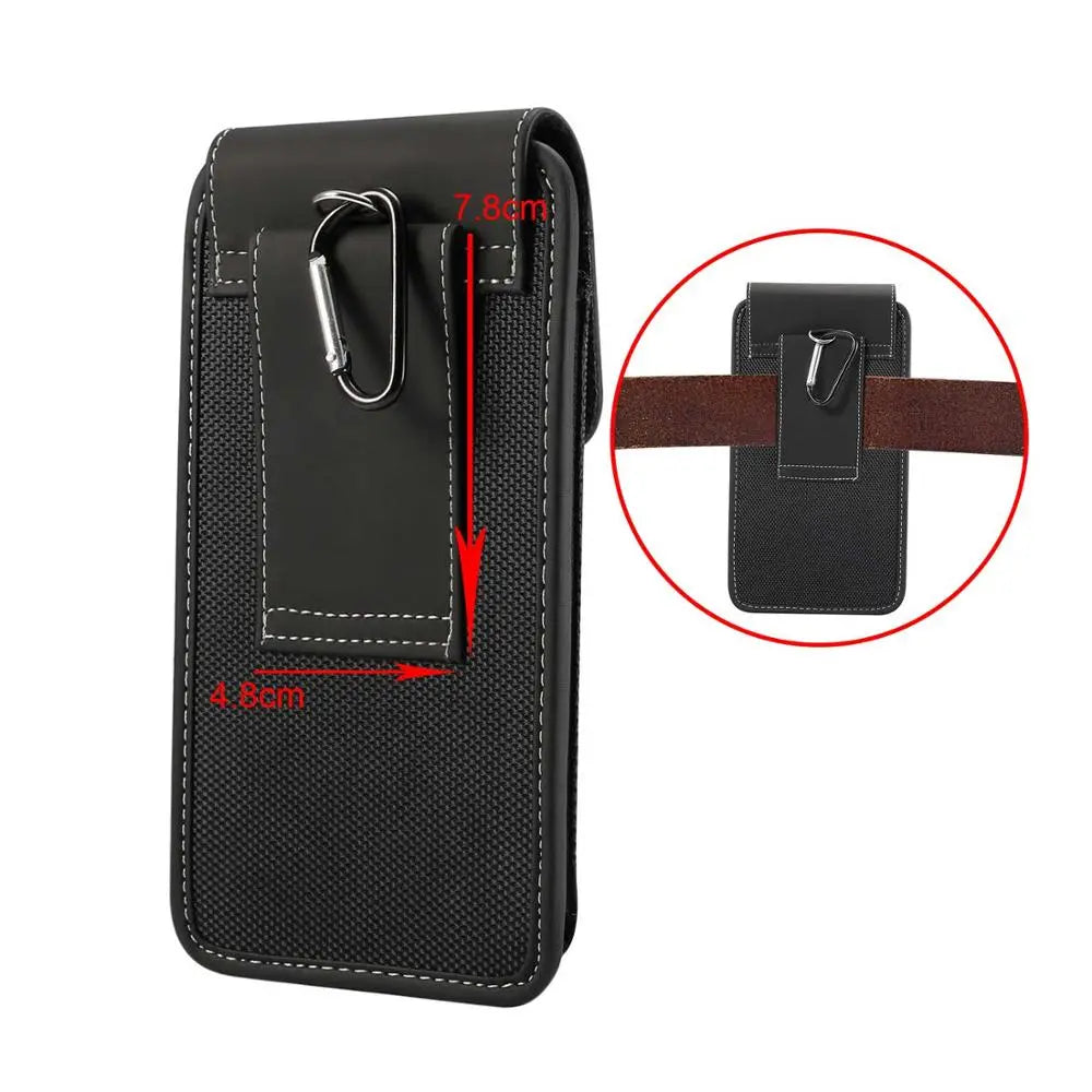 Pochette téléphone ceinture tissu