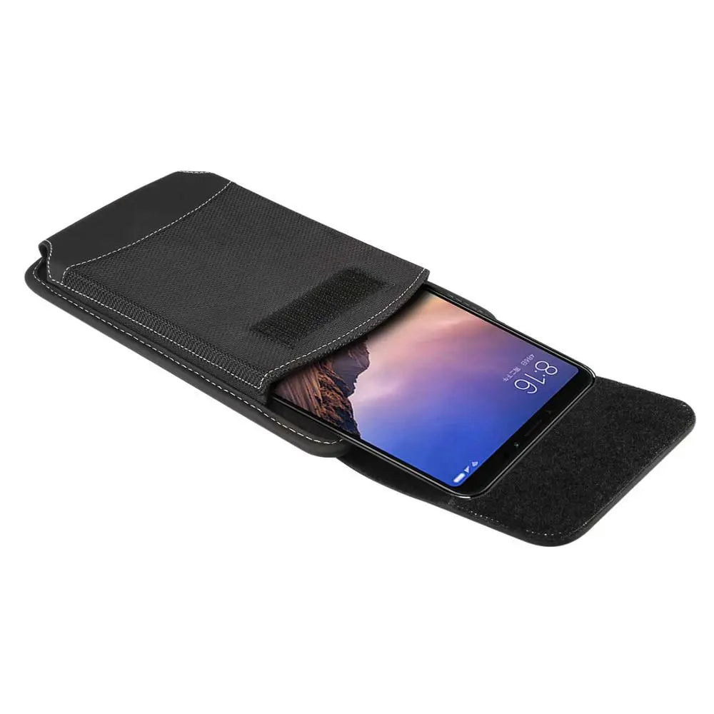 Pochette téléphone ceinture tissu