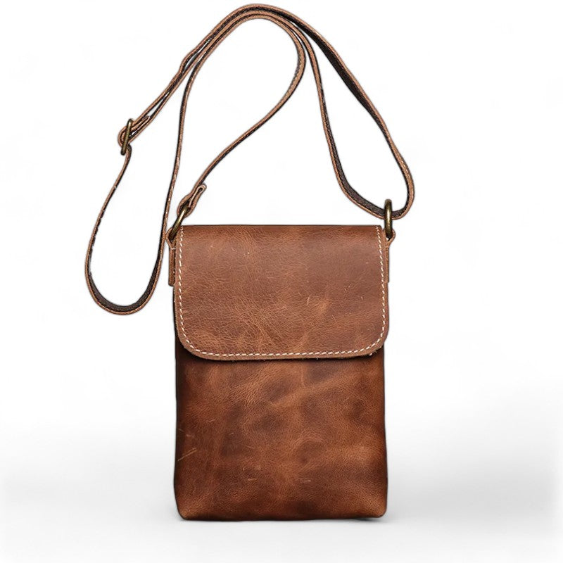 Pochette téléphone cuir