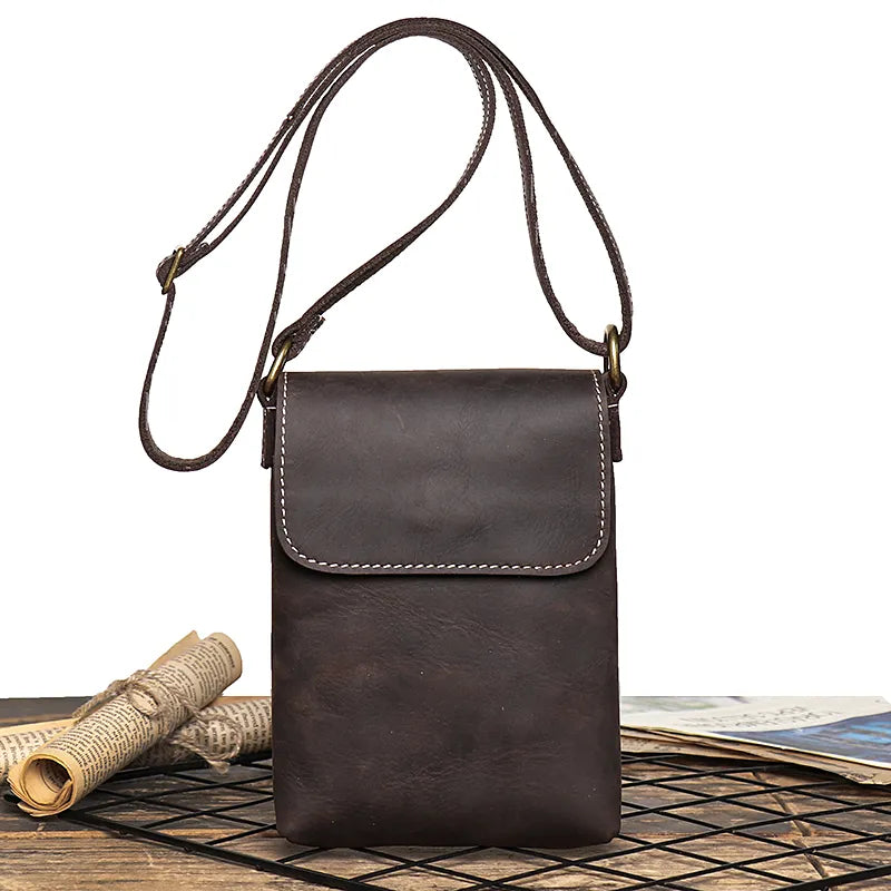 Pochette téléphone cuir
