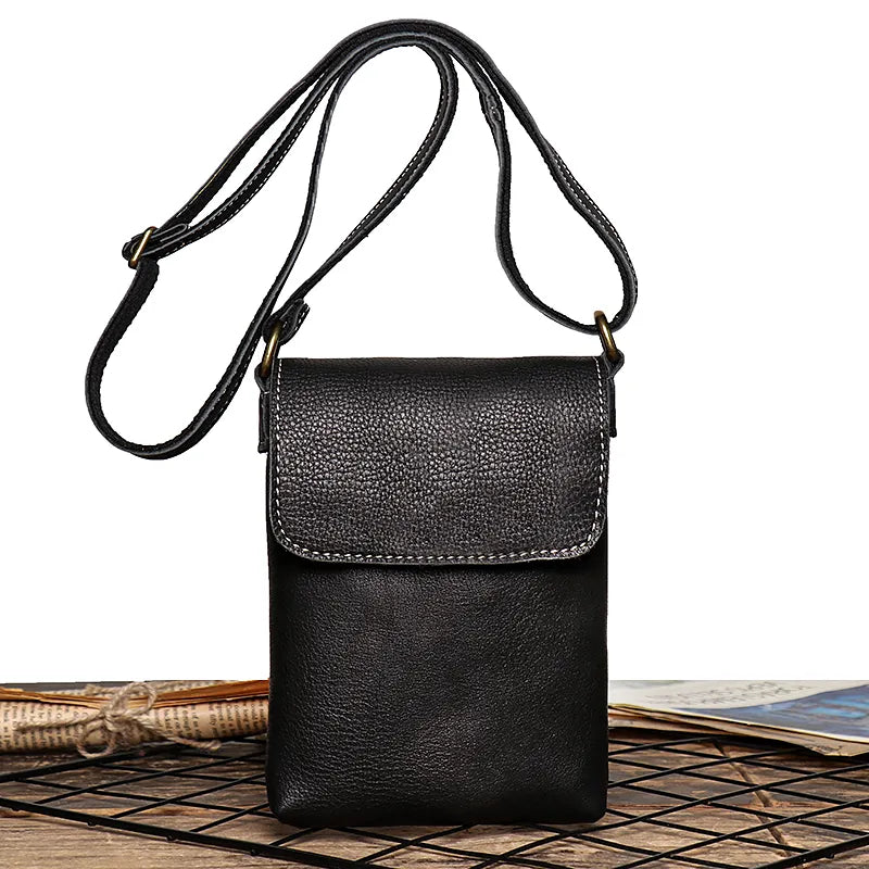 Pochette téléphone cuir