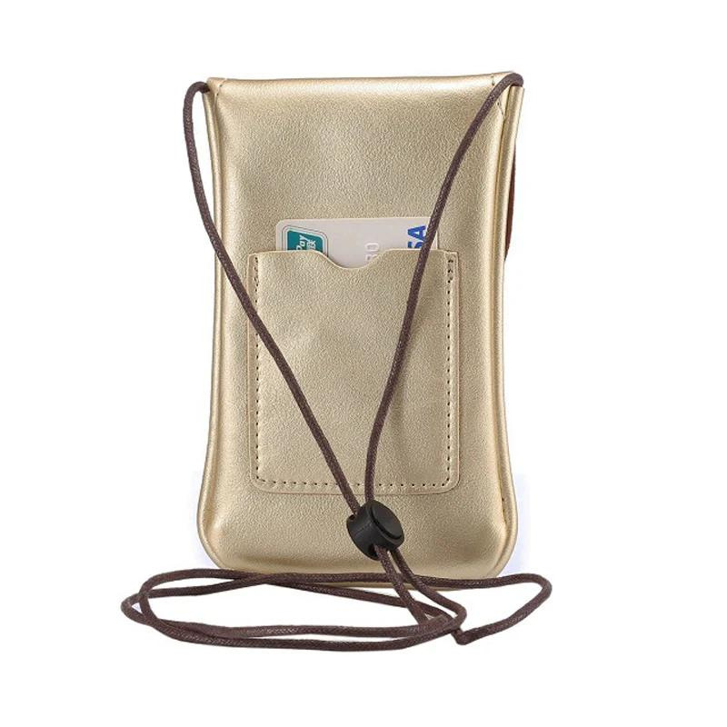 Pochette telephone doré